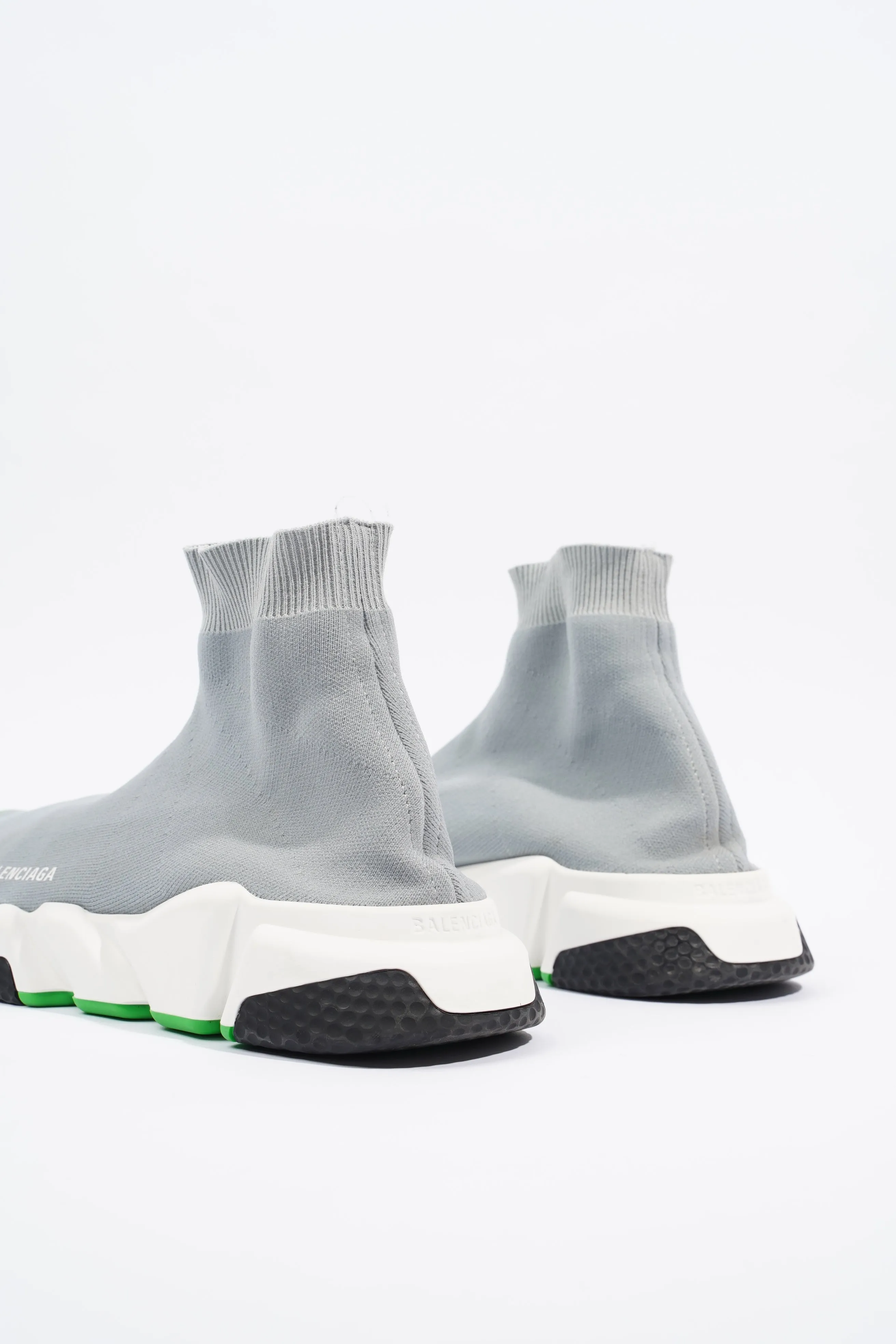 Balenciaga Mens Speed Grey / White / Green EU 43 / UK 9