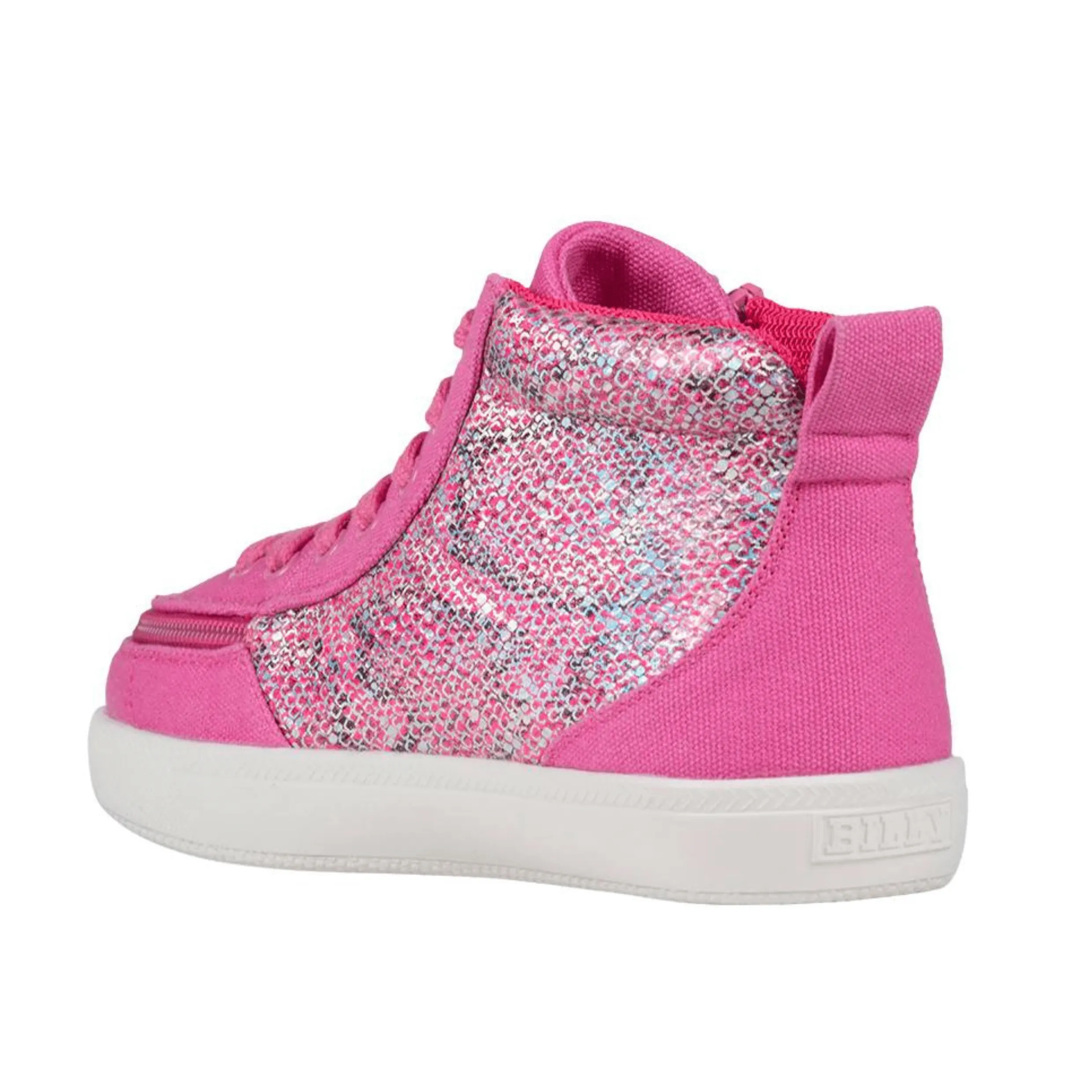 Billy Footwear - Fuchsia Snake BILLY Classic Lace High