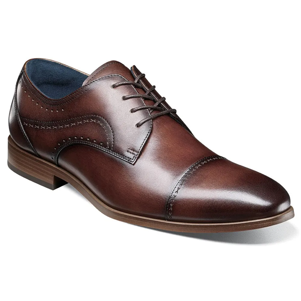 Bryant Men's Oxford Medium/Wide Cap Toe Stacy Adams, Brown